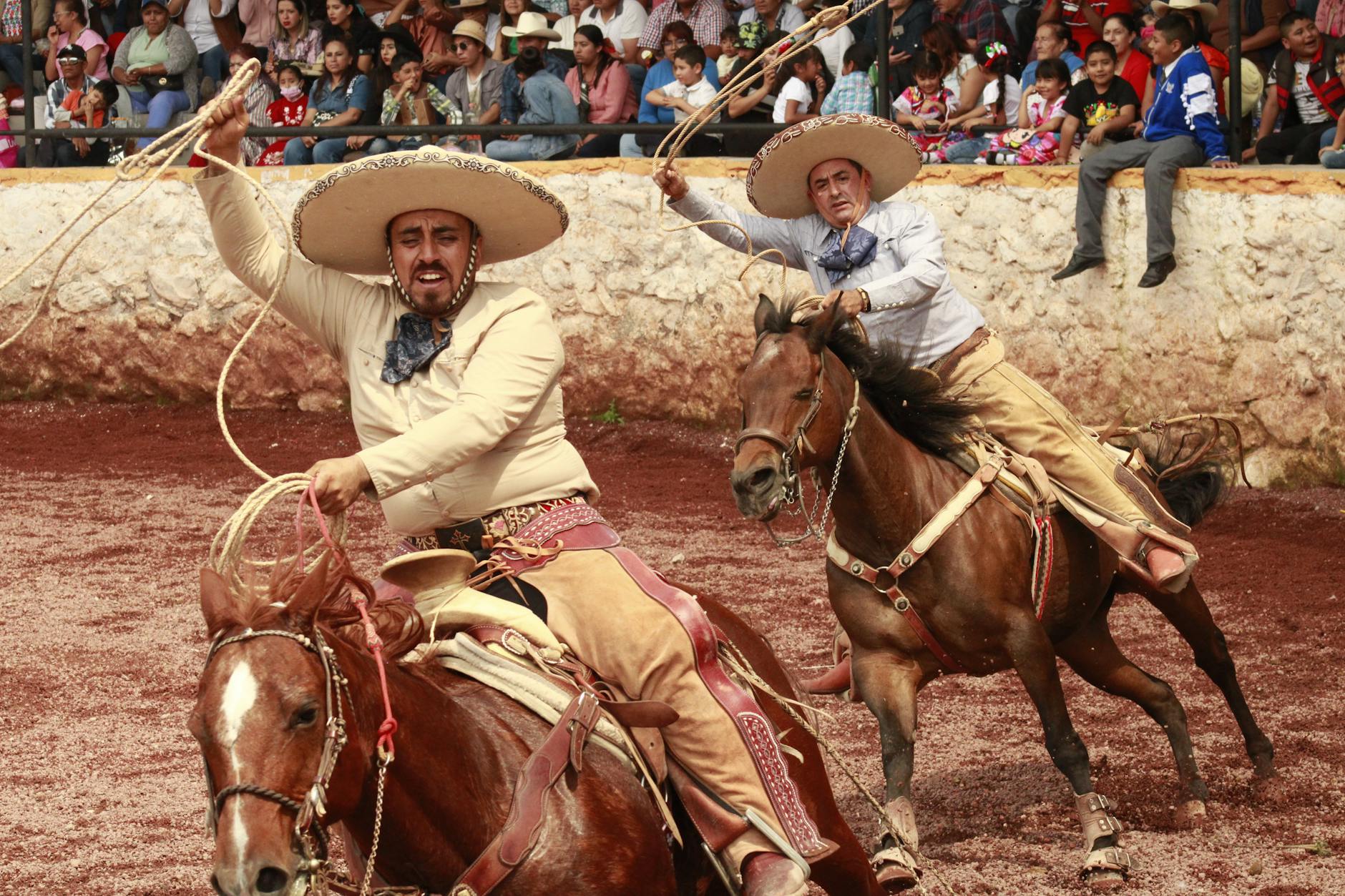 dynamic charreria event in tolcayuca mexico